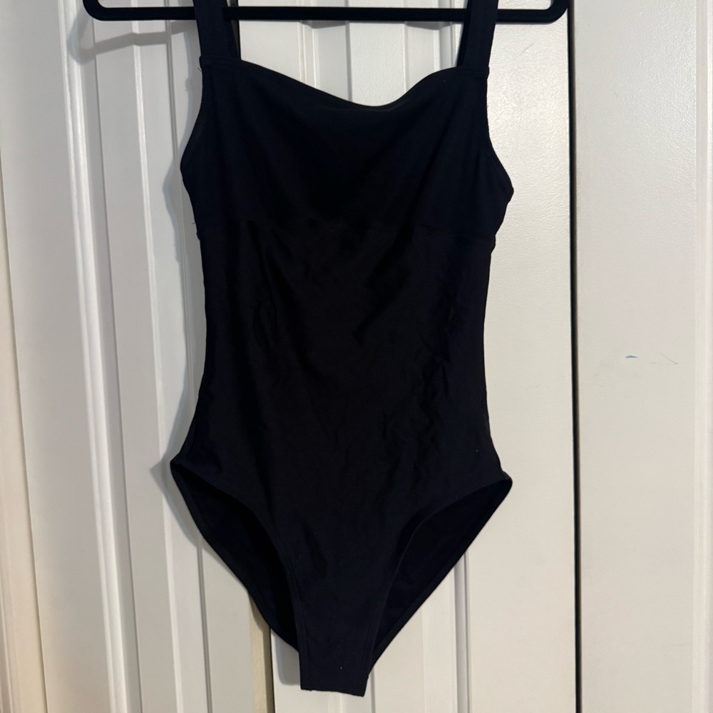 Black Ribbed Leotard - Wear Moi